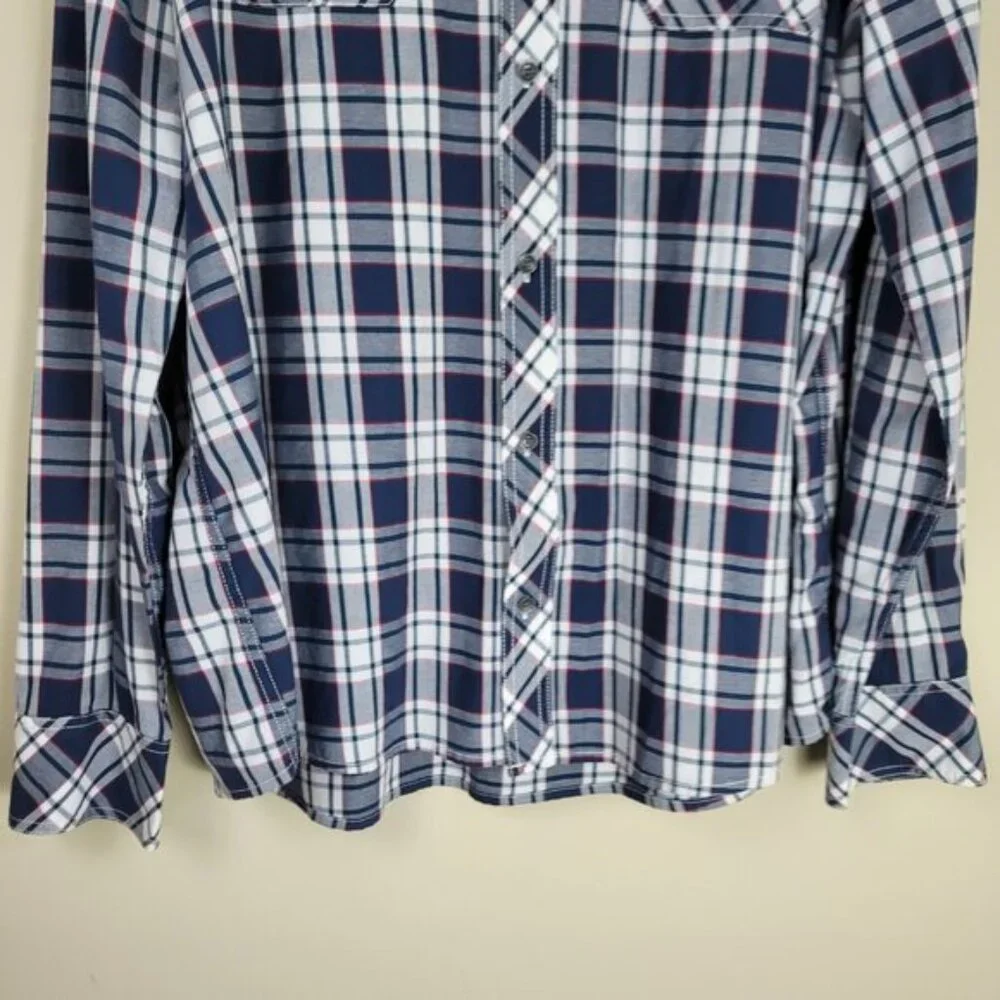 True Religion Shirt Mens 3XL Button Down Plaid Western